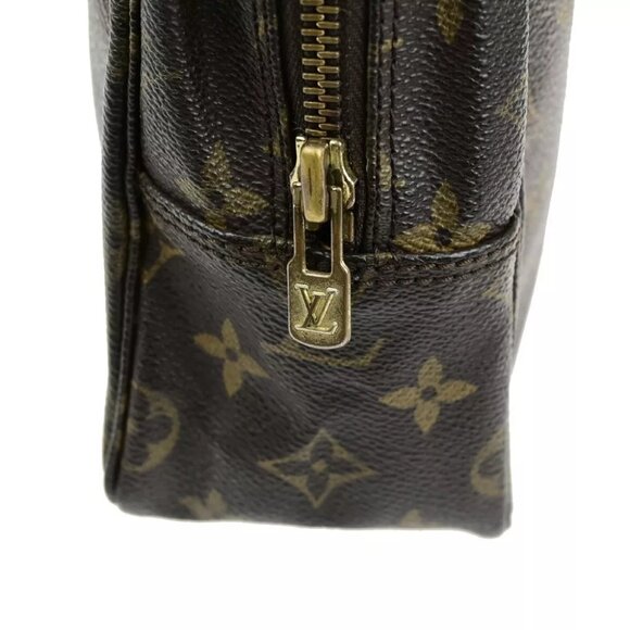 LOUIS VUITTON Trousse Toilette 28 Clutch Hand Bag Monogram Brown - Picture 8 of 16